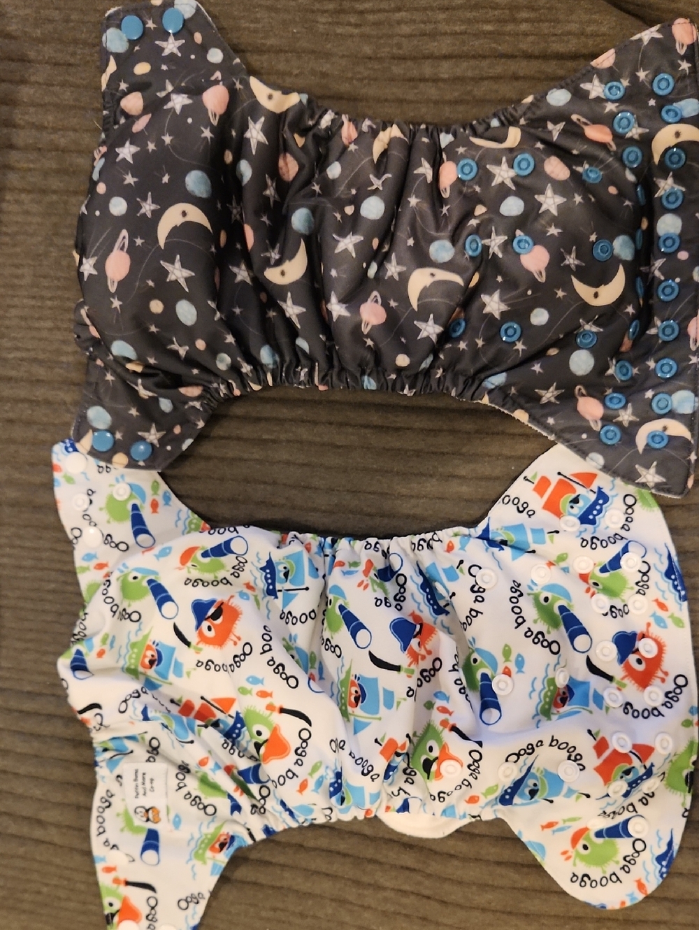 Two All In One Cloth Diapers